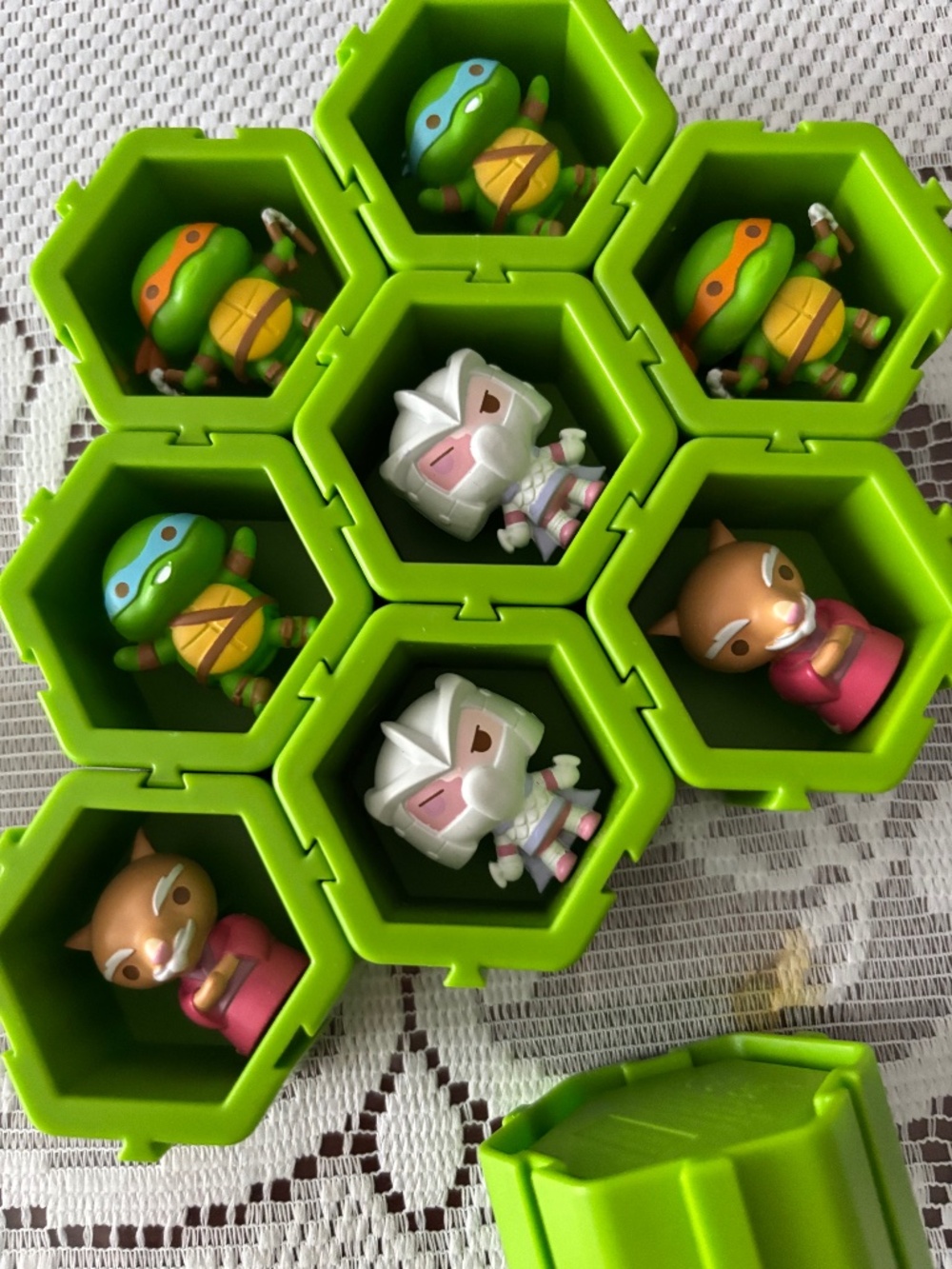 TMNT Nano Pods Collectible Figure Lot of 9 Ninja Turtles 2012 Series